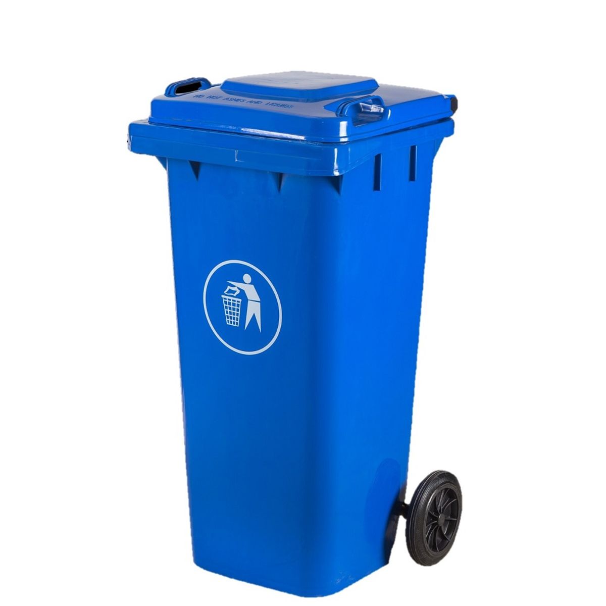 GENERICO - Basurero Contenedor De Basura 120 Litros Con Ruedas - Azul