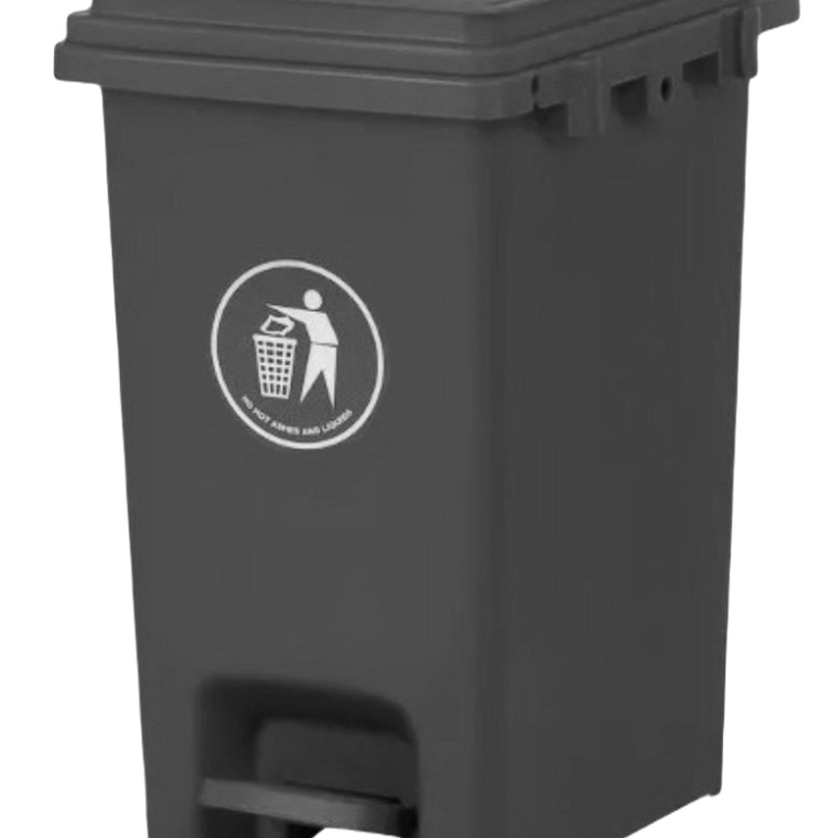 GENERICO - Basurero Contenedor De Basura 20 Litros Con Pedal - Negro