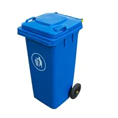 GENERICO - Basurero Contenedor De Basura 240 Litros Con Ruedas - Azul