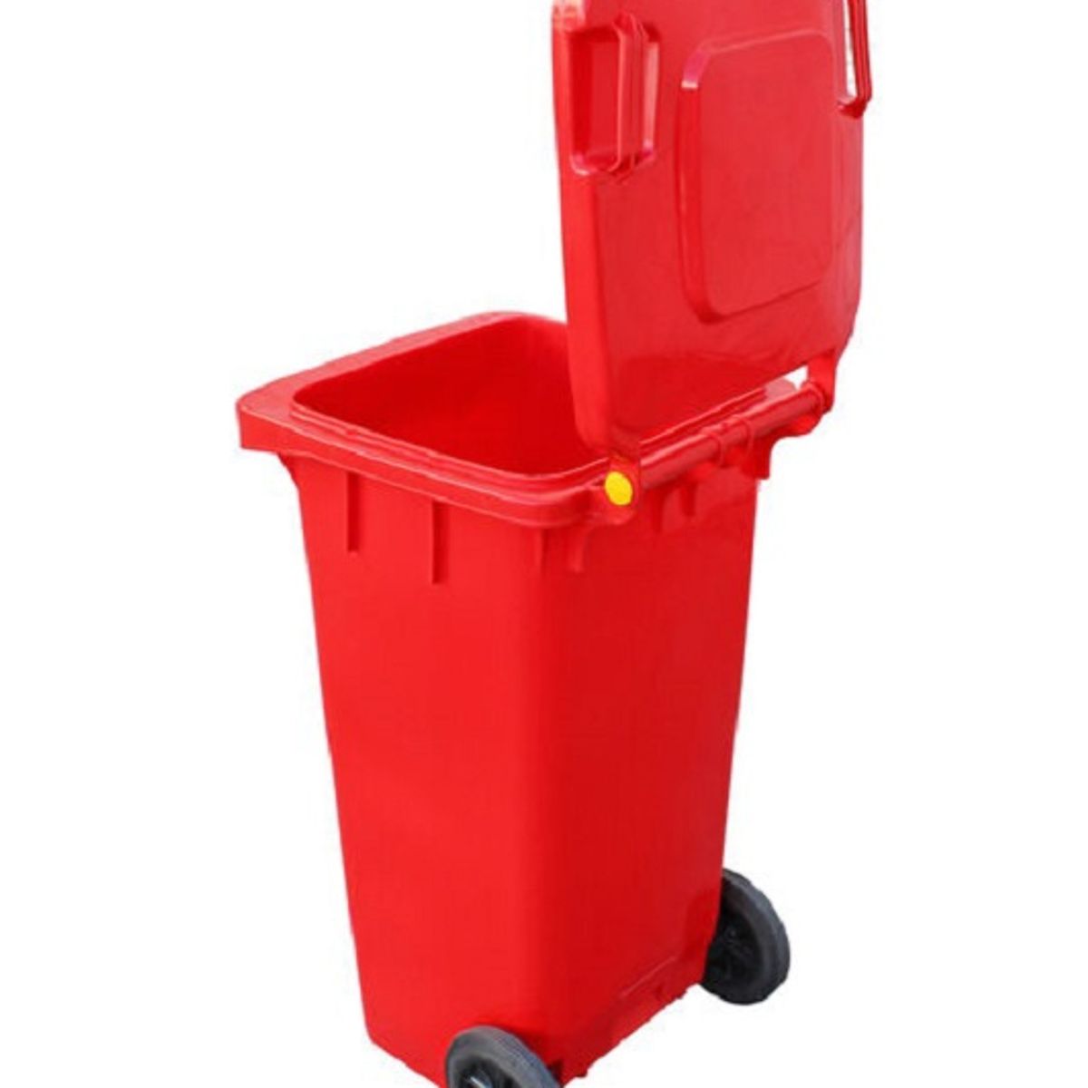 GENERICO - Basurero Contenedor De Basura 240 Litros Con Ruedas - Rojo