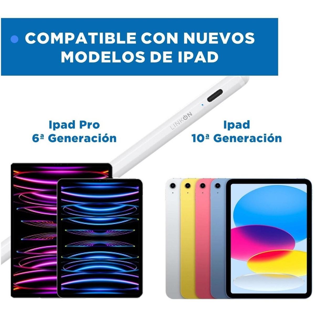 LINKON - Lapiz Pencil Tactil Stylus Linkon Para: Apple iPad Palm Rej