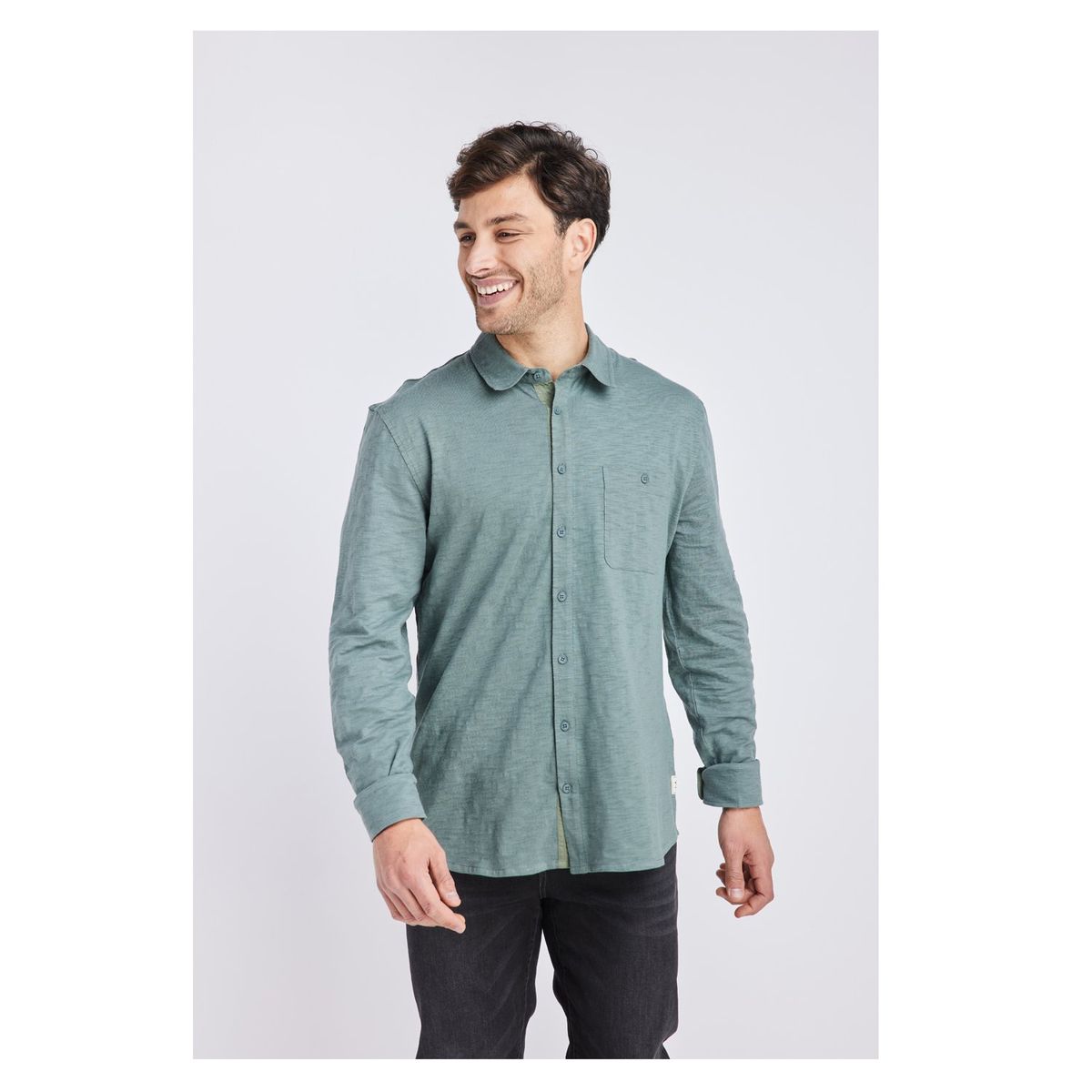 PANAMA JACK - Camisa Hombre manga larga Verde Panama Jack