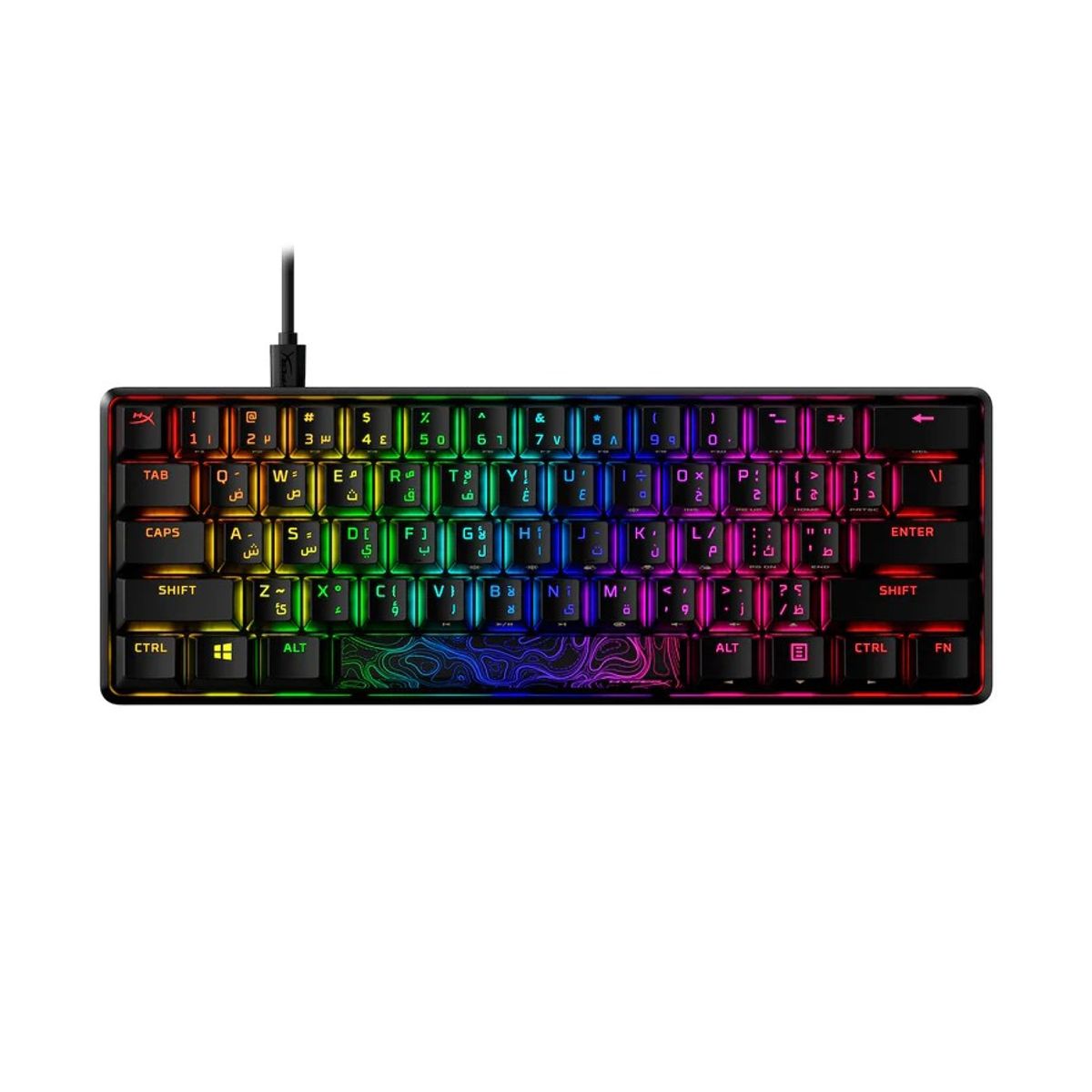 HYPER - Teclado Gamer Mecánico Alloy Origins 60 RGB Layout Inglés USB-C