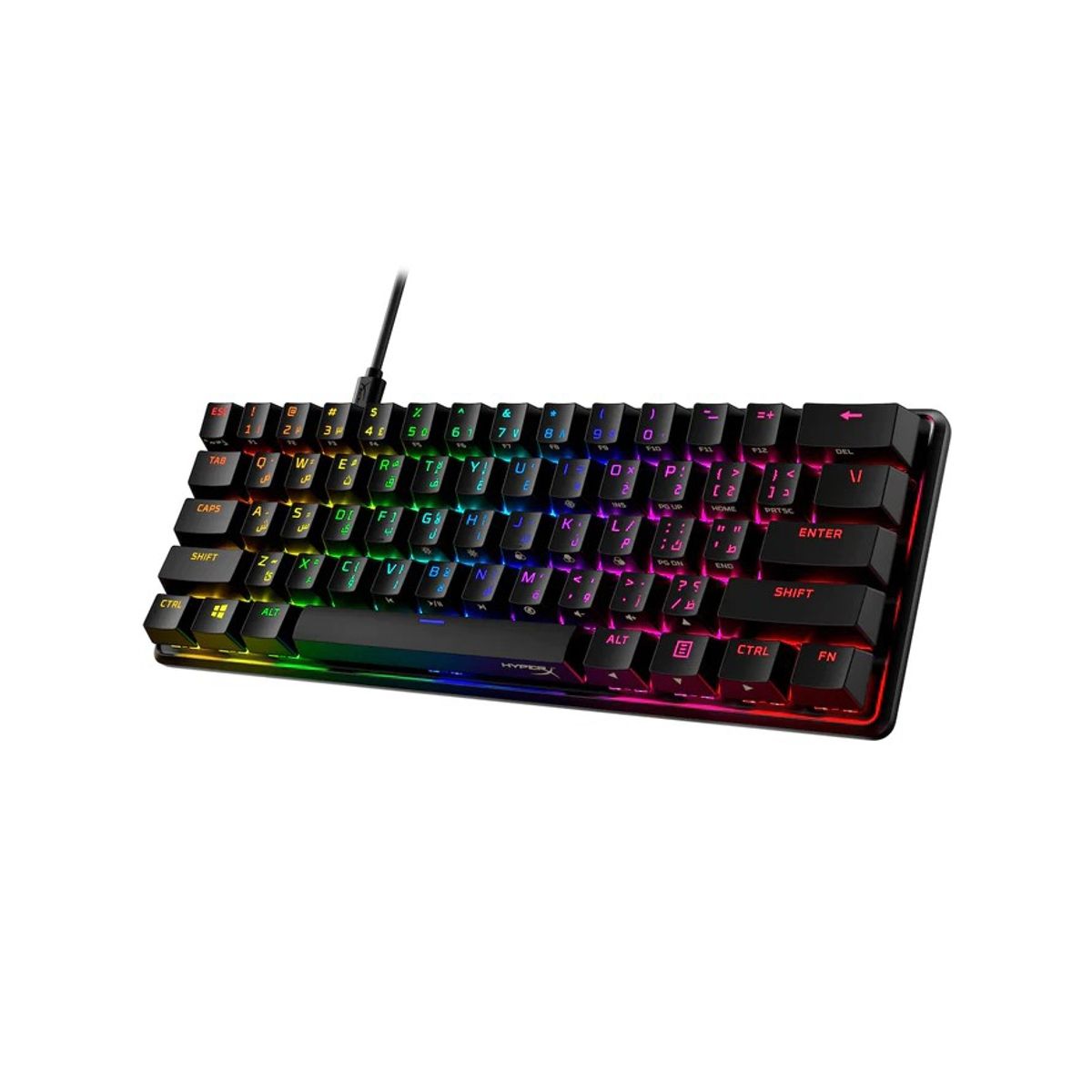 HYPER - Teclado Gamer Mecánico Alloy Origins 60 RGB Layout Inglés USB-C