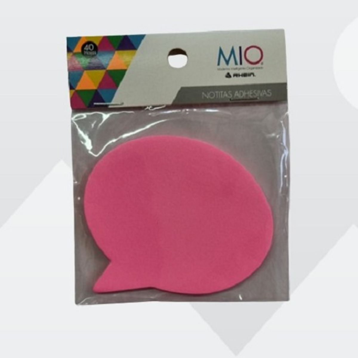 RHEIN - Nota adhesiva burbuja chat rosada neón