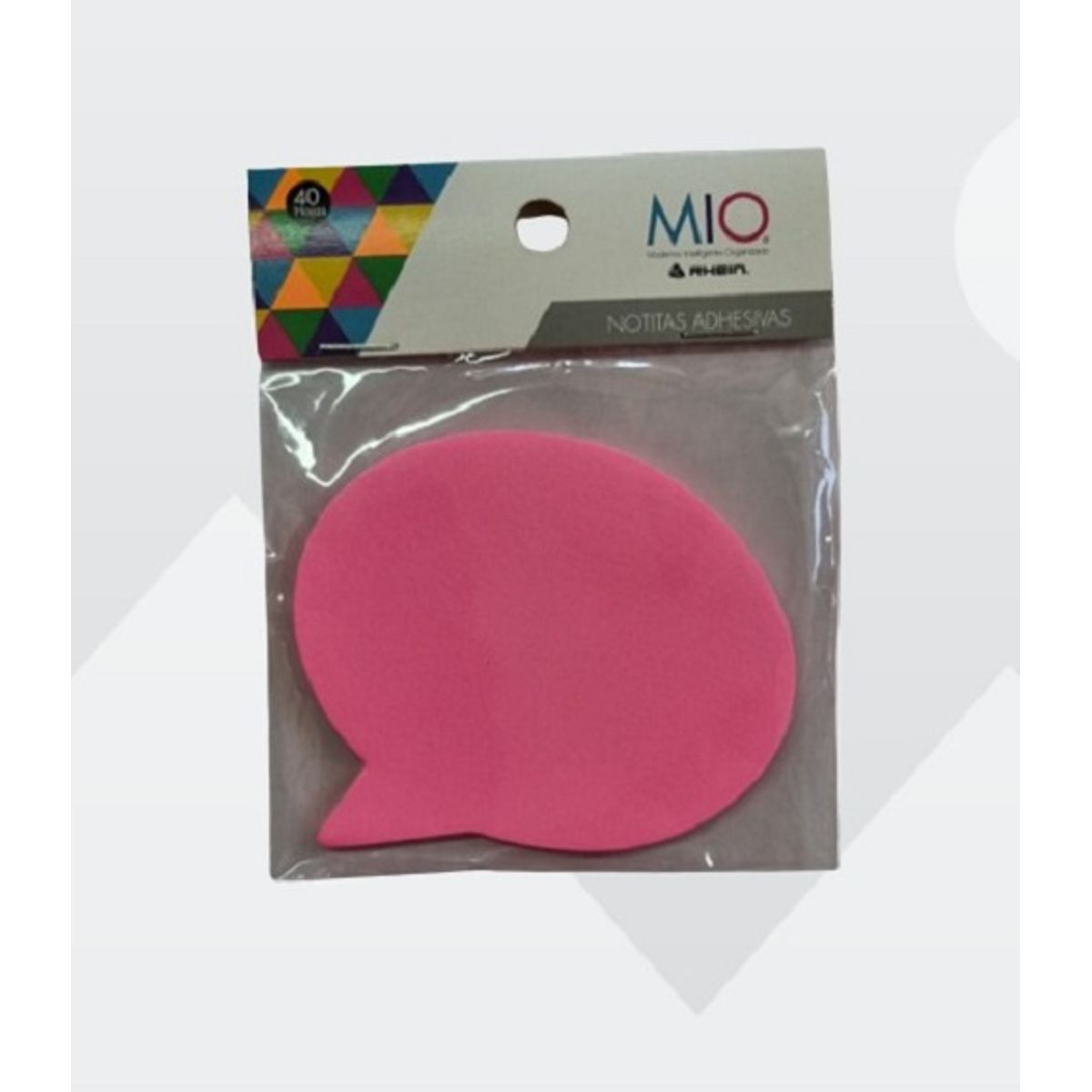 RHEIN - Nota adhesiva burbuja chat rosada neón