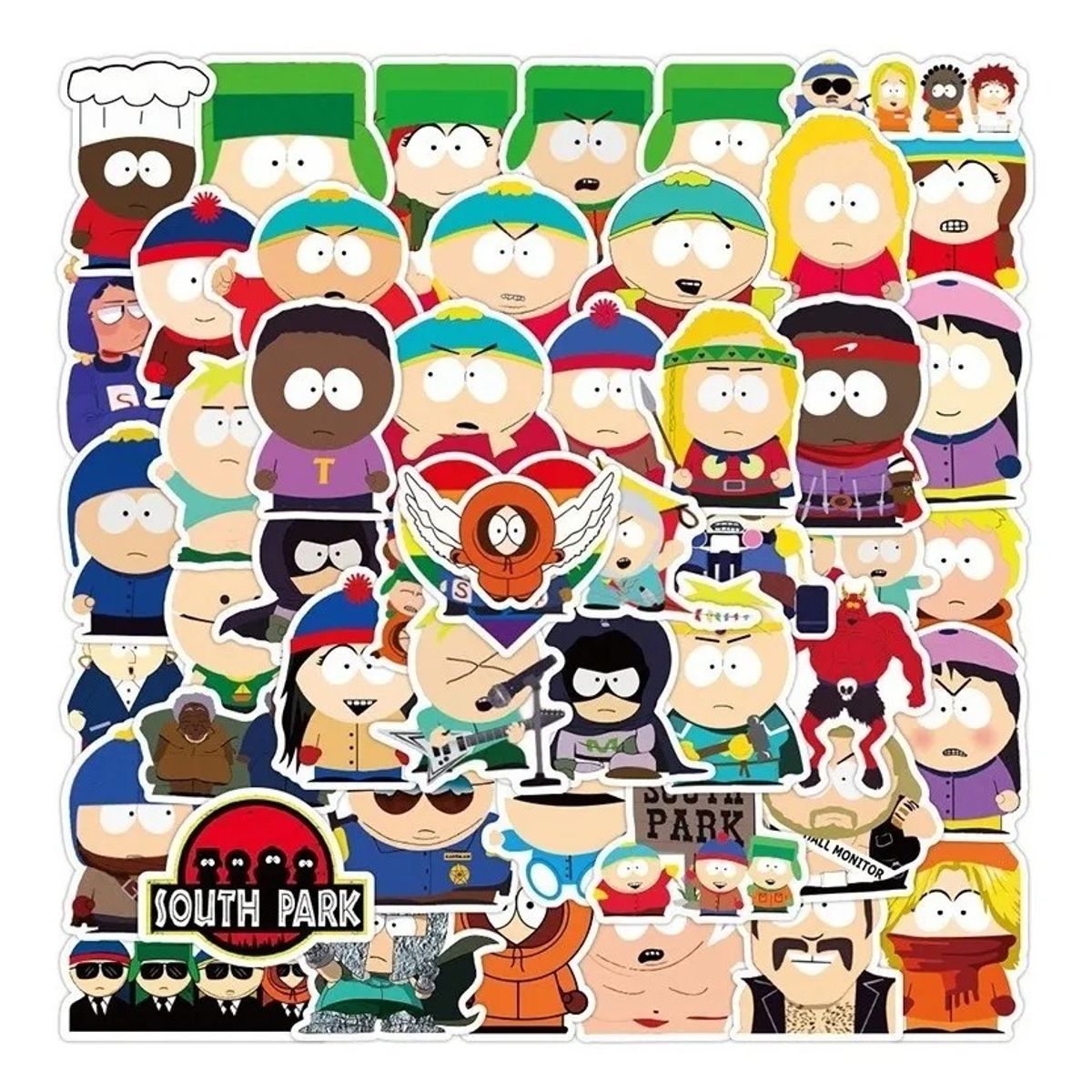 GARSIL - 50 Stickers South Park - Etiquetas Autoadhesivas