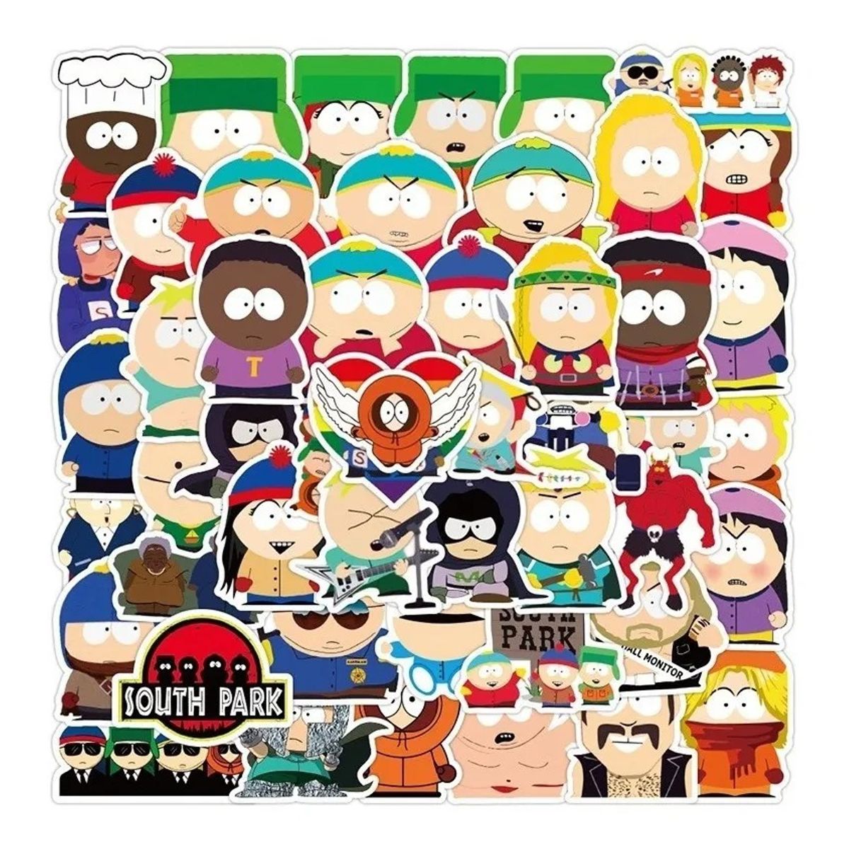GARSIL - 50 Stickers South Park - Etiquetas Autoadhesivas