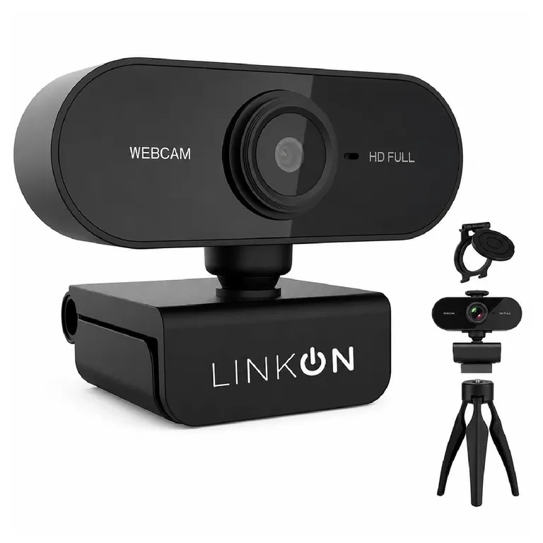 Webcam Camara Web Fullhd 1080p Usb Microfono Tripode