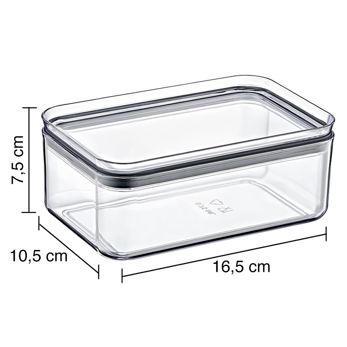 INSPIRACCI - Contenedor Hermético 075Lt Crystal Rectangle