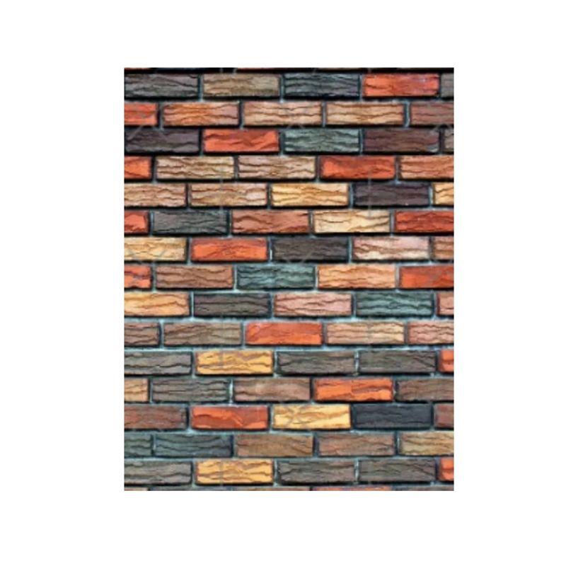 GENERICO - Papel Mural Autoadhesivo Rollo 10mt X 60cm Ladrillo Colores