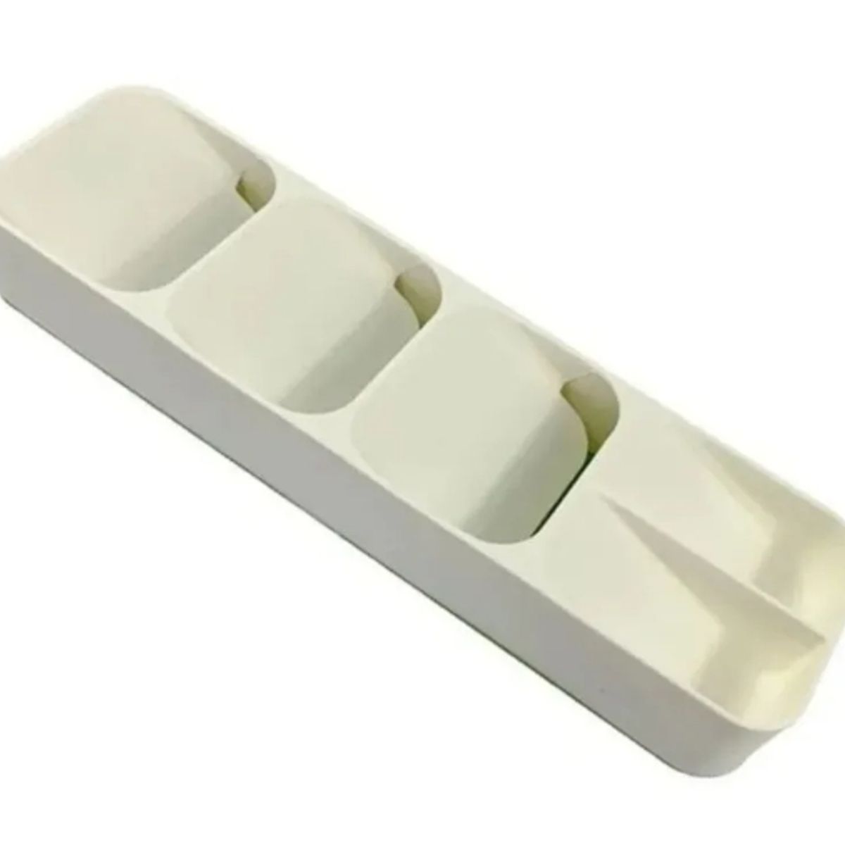 GENERICO - Bandeja Organizadora Para Cubiertos Cocina 39x10 Cms color crema