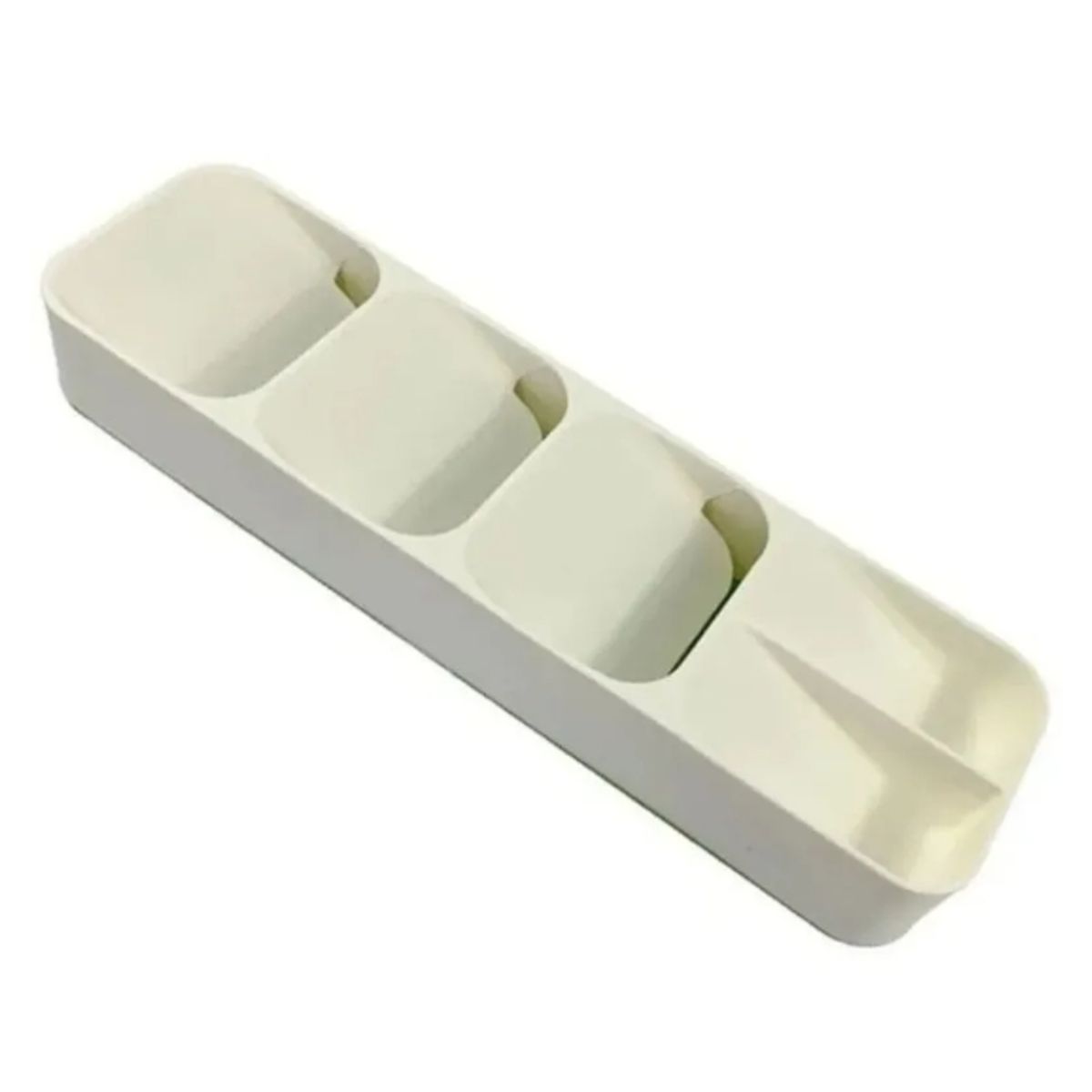 GENERICO - Bandeja Organizadora Para Cubiertos Cocina 39x10 Cms color crema