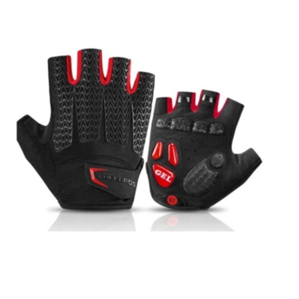 ROCKBROS - Guantes Con Gel Rockbros Mtb Ruta Sin Dedos Bicicleta