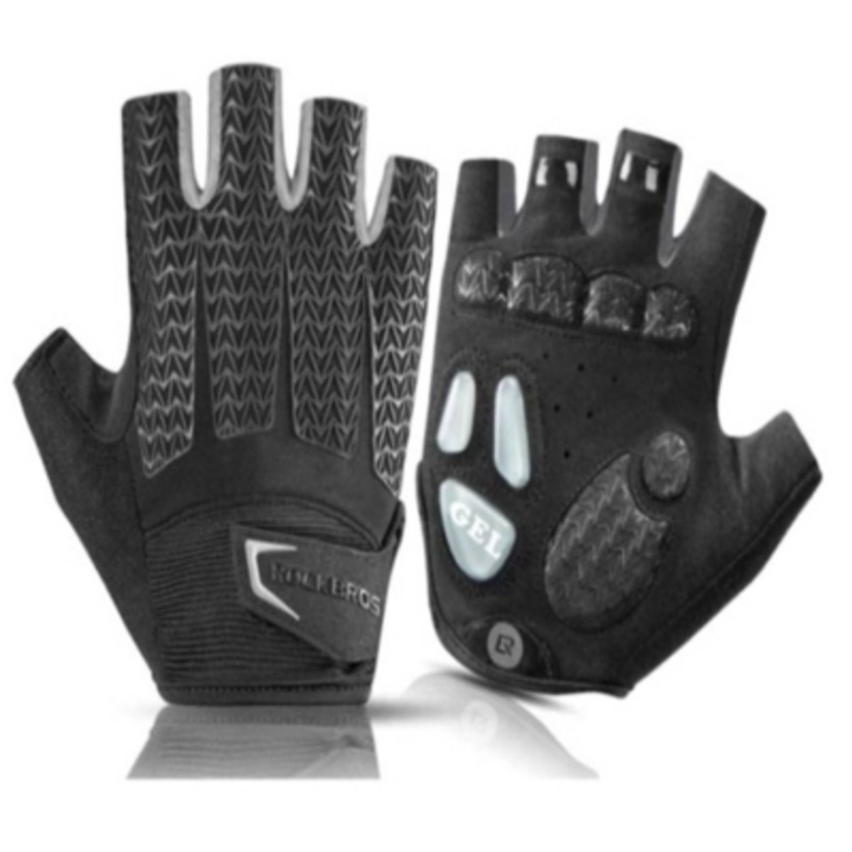 ROCKBROS - Guantes Con Gel Rockbros Mtb Ruta Sin Dedos Bicicleta