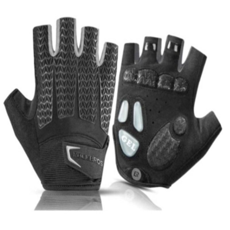 ROCKBROS - Guantes Con Gel Rockbros Mtb Ruta Sin Dedos Bicicleta