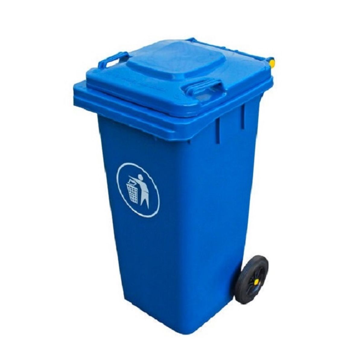 GENERICO - Basurero Contenedor De Basura 360 Litros Con Ruedas - Azul