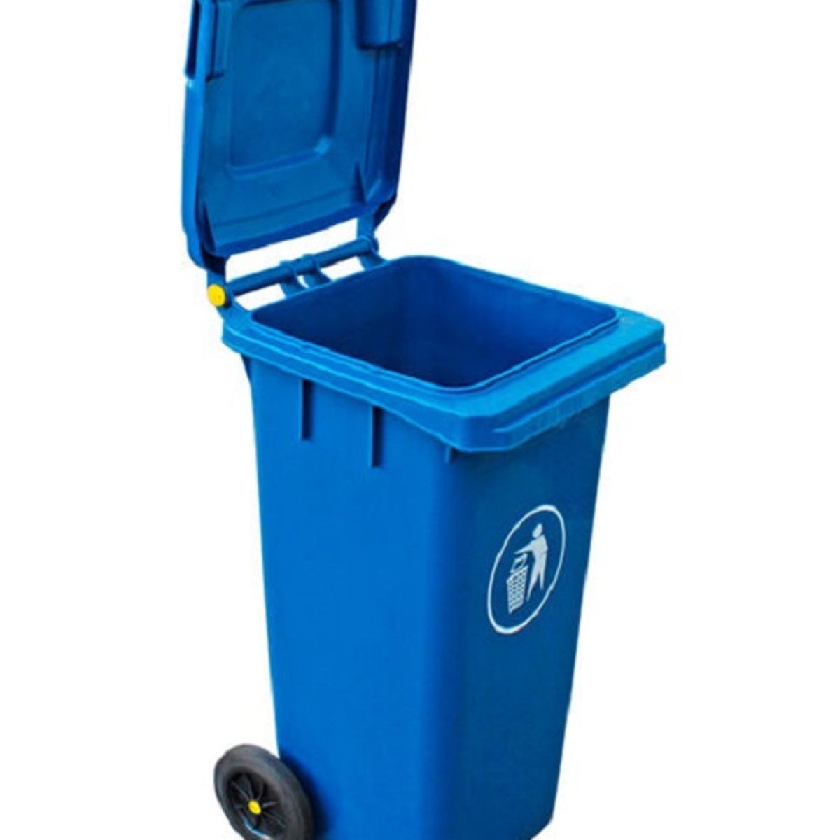 GENERICO - Basurero Contenedor De Basura 360 Litros Con Ruedas - Azul