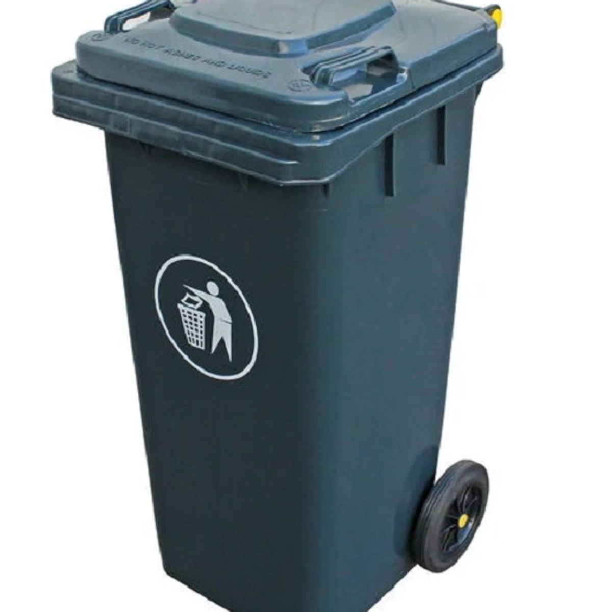 GENERICO - Basurero Contenedor De Basura 360 Litros Con Ruedas - Negro