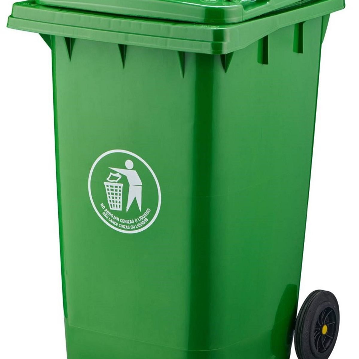 GENERICO - Basurero Contenedor De Basura 360 Litros Con Ruedas - Verde