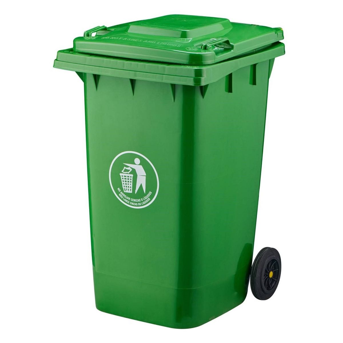 GENERICO - Basurero Contenedor De Basura 360 Litros Con Ruedas - Verde