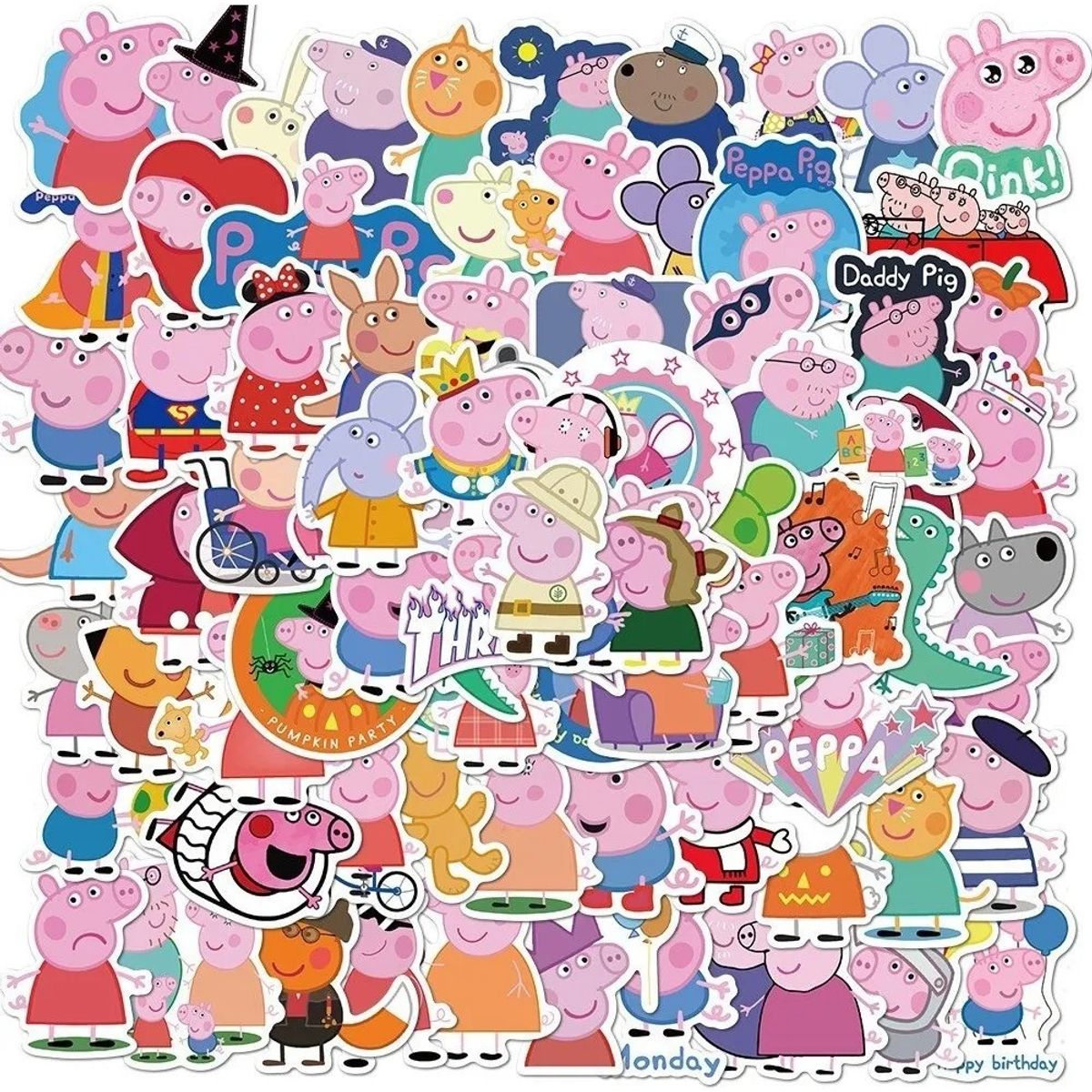 50 Stickers Peppa Pig - Etiquetas Autoadhesivas, marca GARSIL - Foto Principal