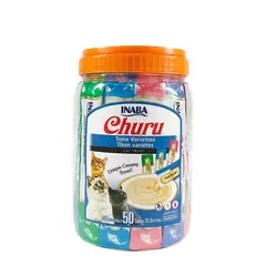 INABA - Churu Para Gatos Atun Variedades 50 Tubos X 14 Grs