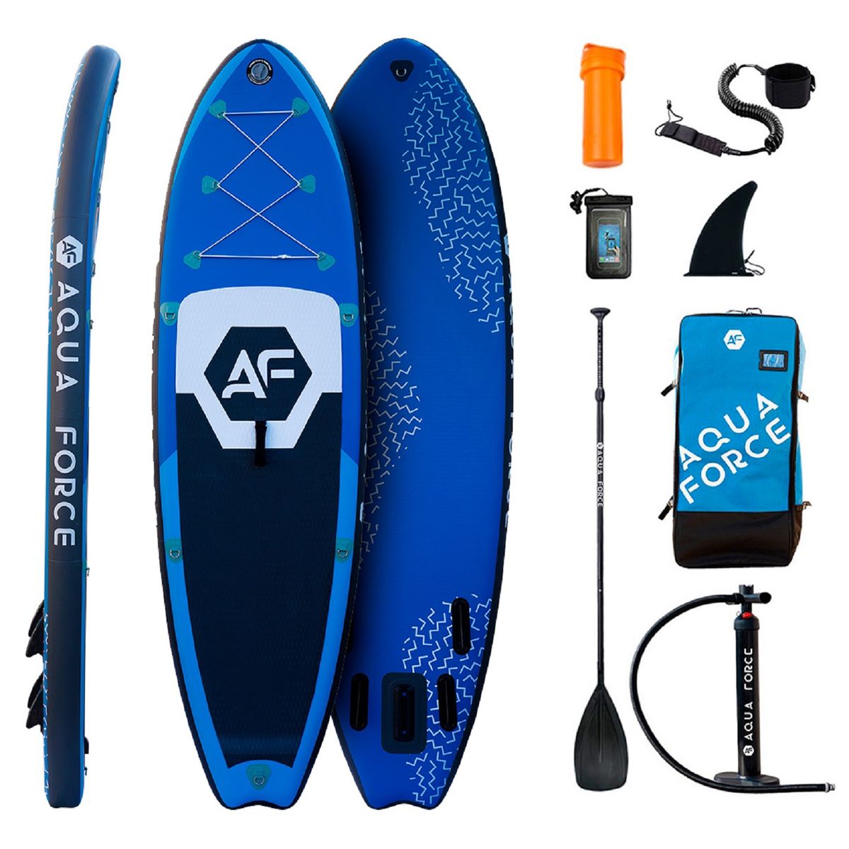 AQUA FORCE - STAND UP PADDLE 9’6” SURF RIVER  DOBLE CAPA