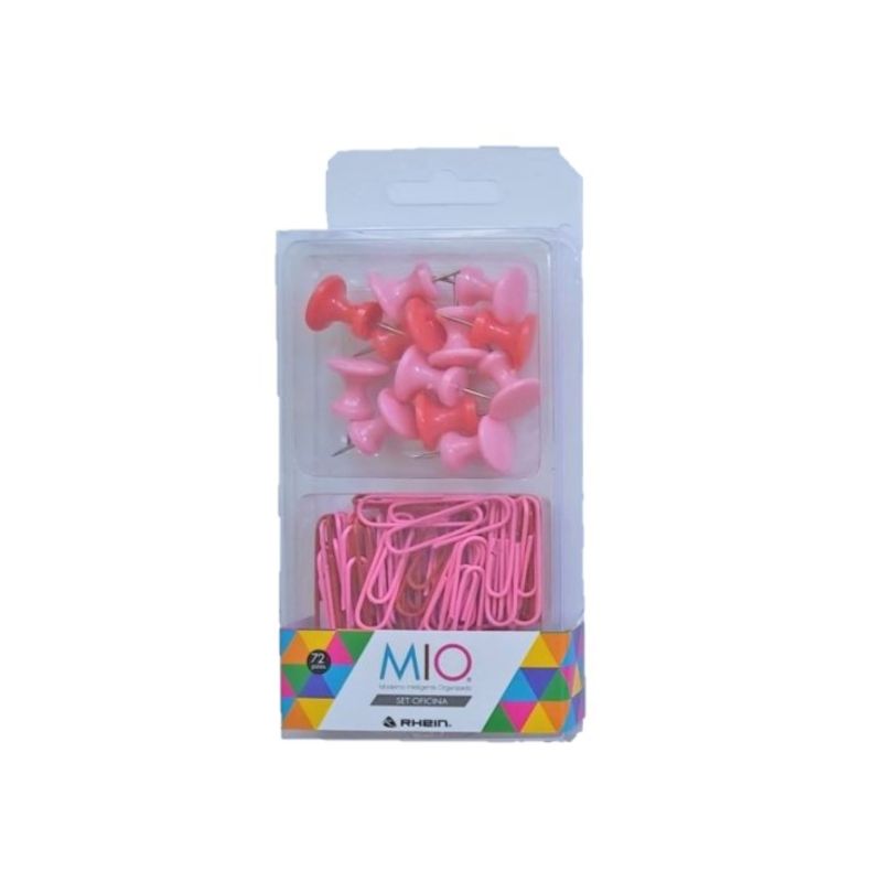 RHEIN - Set 2 piezas accesorios de oficina rosado