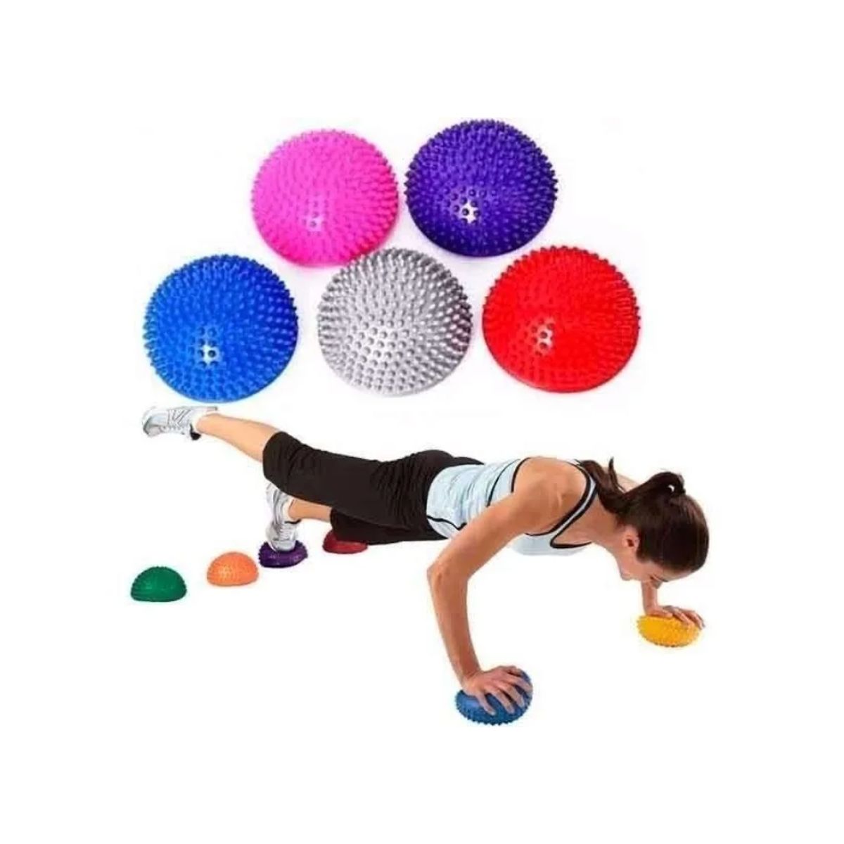 GENERICO - Mini Bosu Tipo Erizo 16cm Equilibrio Y Concentracion