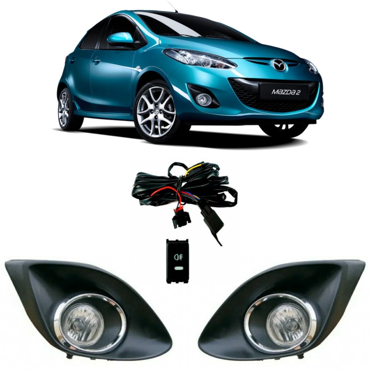 MATSUMOTO - Kit Neblineros Mazda 2 2010 - 2014