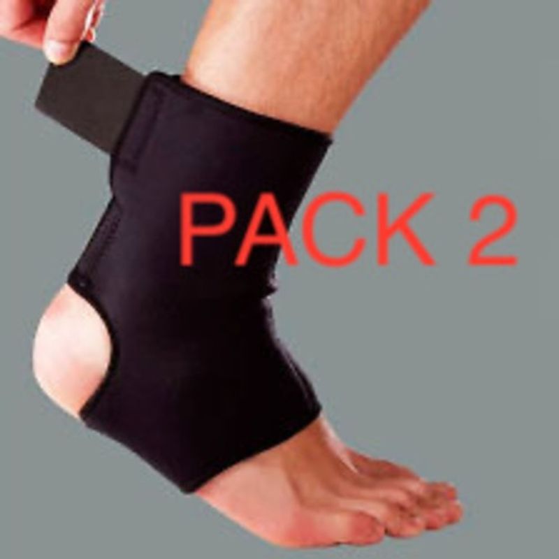 GENERICO - Pack 2 Tobillera Con Soporte Ortopédico Rehabilitación