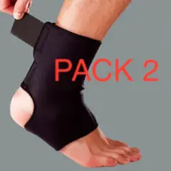 GENERICO - Pack 2 Tobillera Con Soporte Ortopédico Rehabilitación