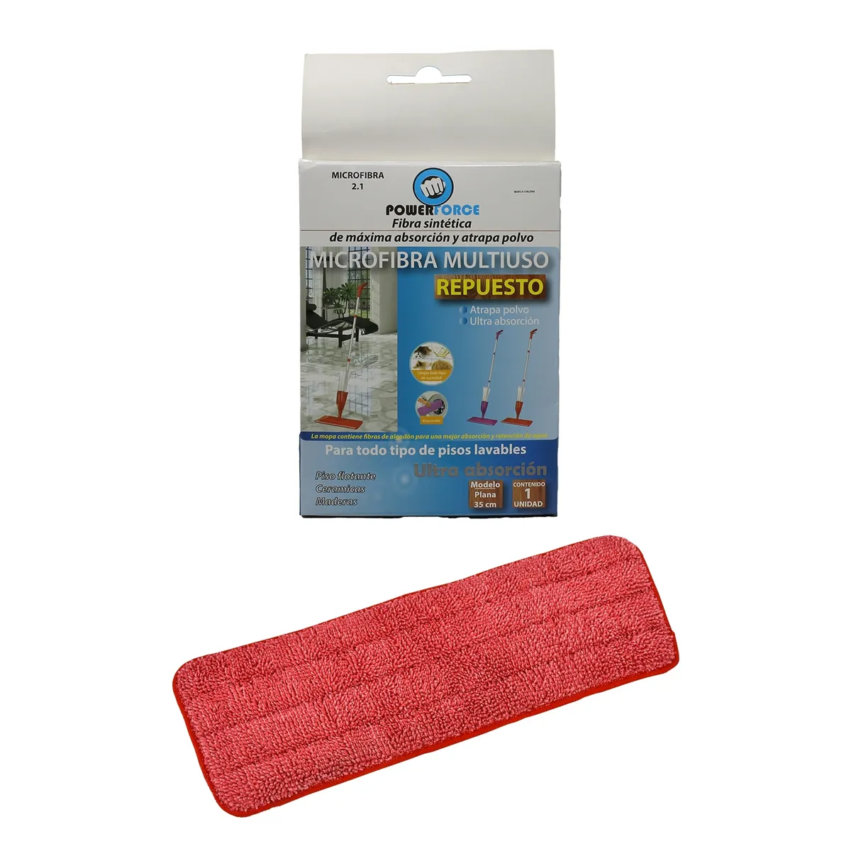 POWER FORCE - Repuesto para Mopa Spray x 6 UNI