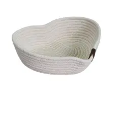 TELARES DE ESTILO - Canasto Corazón - Organizador - Decorativo - Cesta