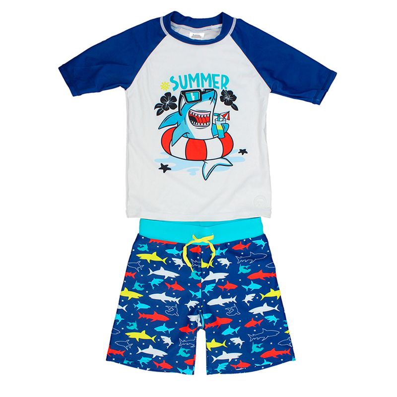 BUBBLE GUMMERS - TRAJE DE BAÑO NIÑO BUBBLEGUMMERS AQUA PARK ROYAL BLUE