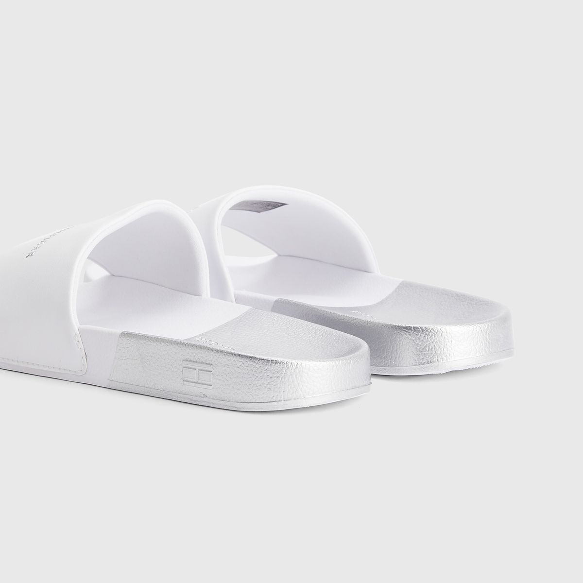 TOMMY HILFIGER - Sandalias Metalic Logo Blanco Tommy Hilfiger