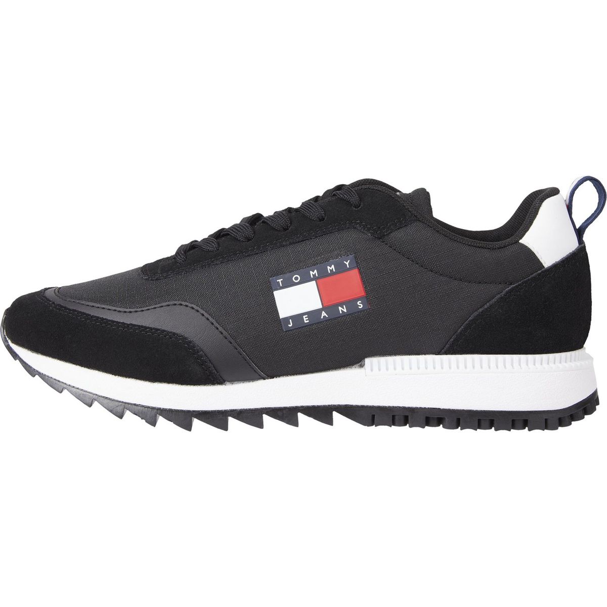 TOMMY HILFIGER - Zapatillas Sports Retro Con Suela Dentada Negro Tommy Hilfiger
