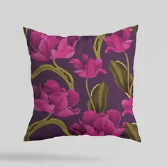 GENERICO - Funda de Cojín Tulipanes - 45 x 45 cms