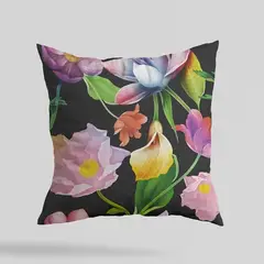 GENERICO - Funda de Cojín Flores - 45 x 45 cms