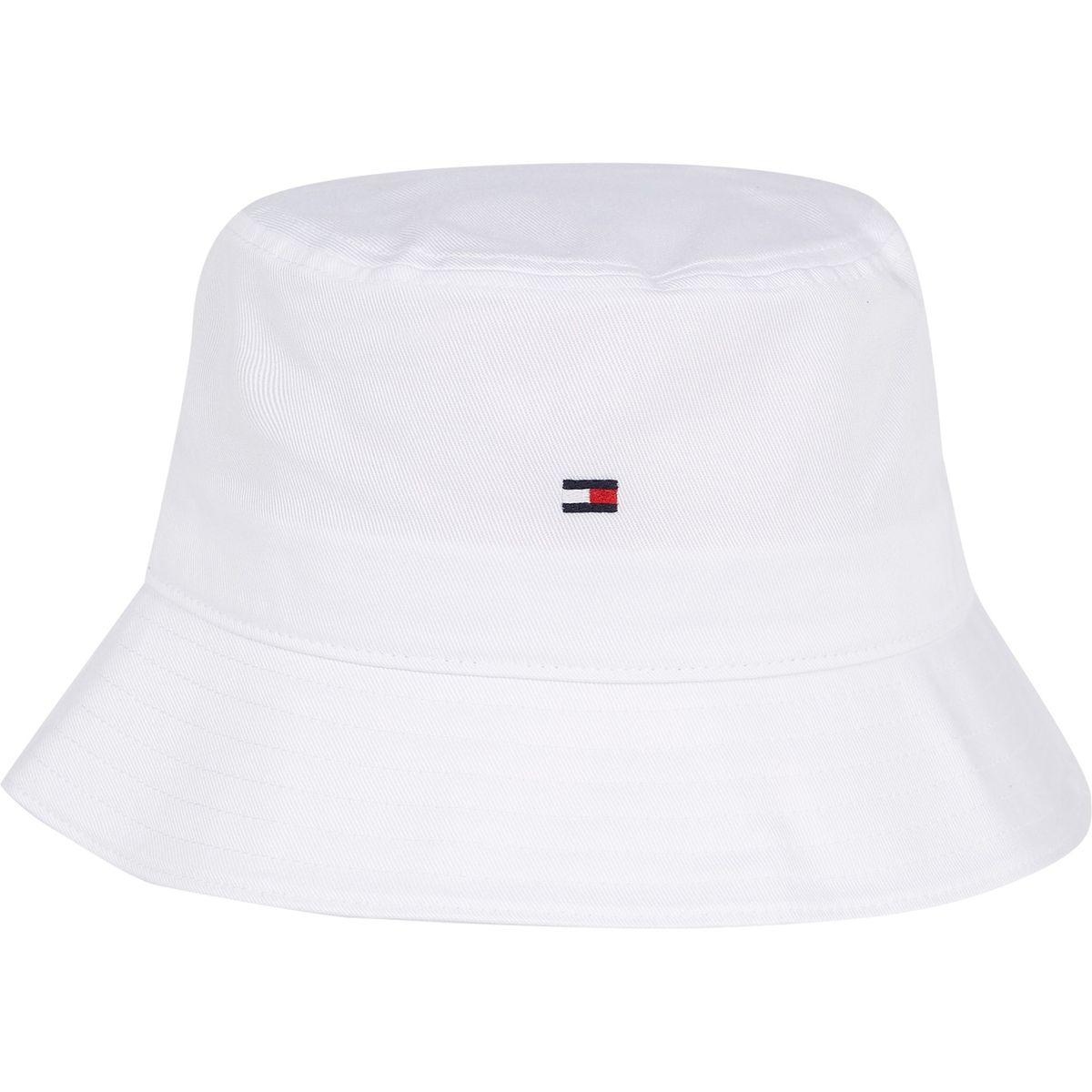 TOMMY HILFIGER - Gorro Bucket Essential De Algodón Blanco Tommy Hilfiger