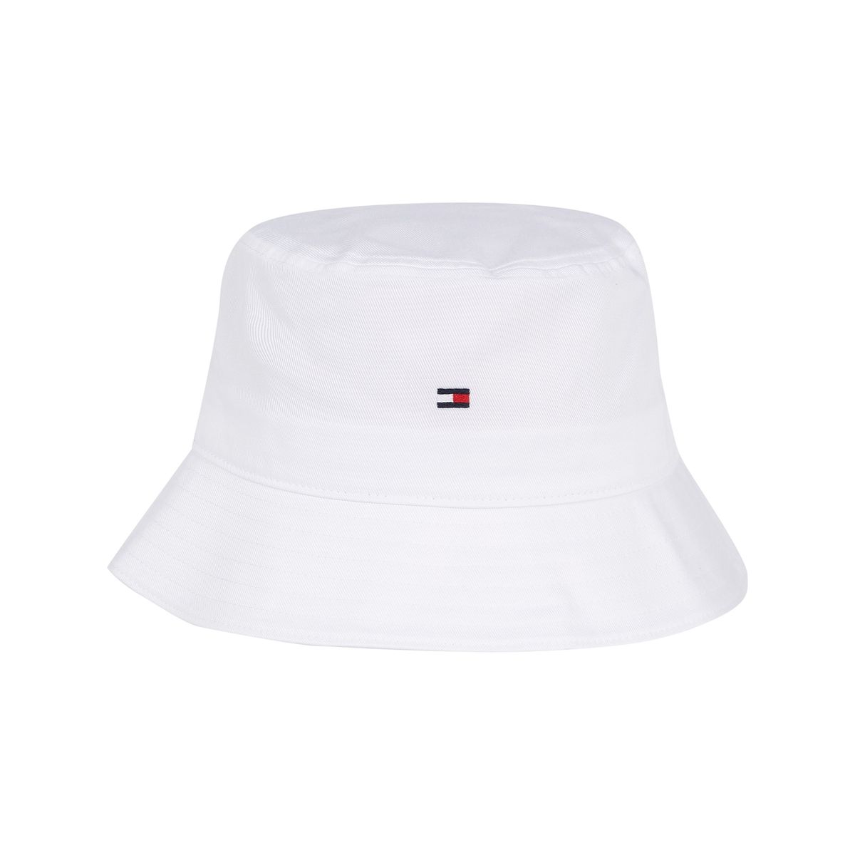 TOMMY HILFIGER - Gorro Bucket Essential De Algodón Blanco Tommy Hilfiger