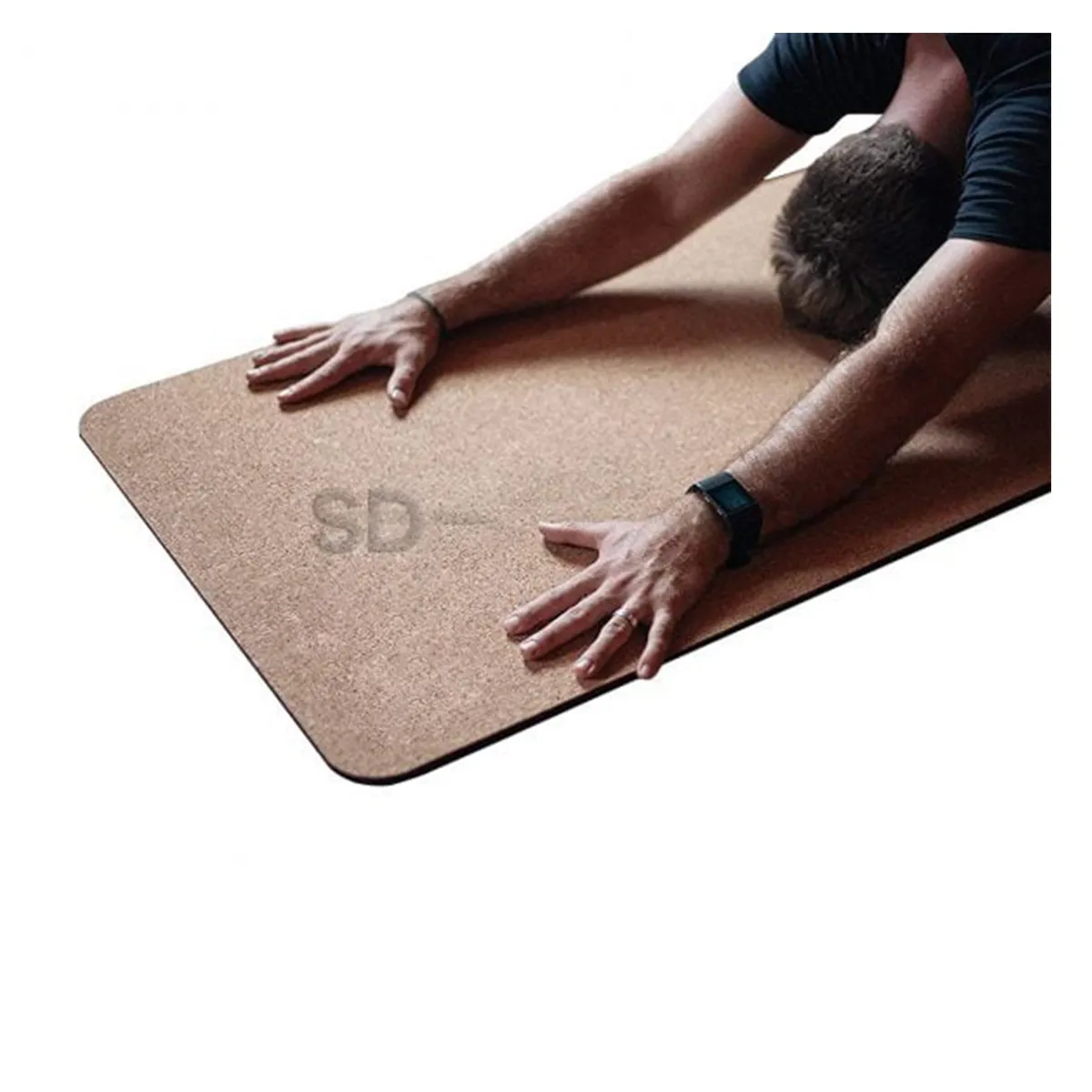 SDFIT - Pack 2u Mat de yoga tpe + Corcho 6.0 mm – Diseño 307 Morado