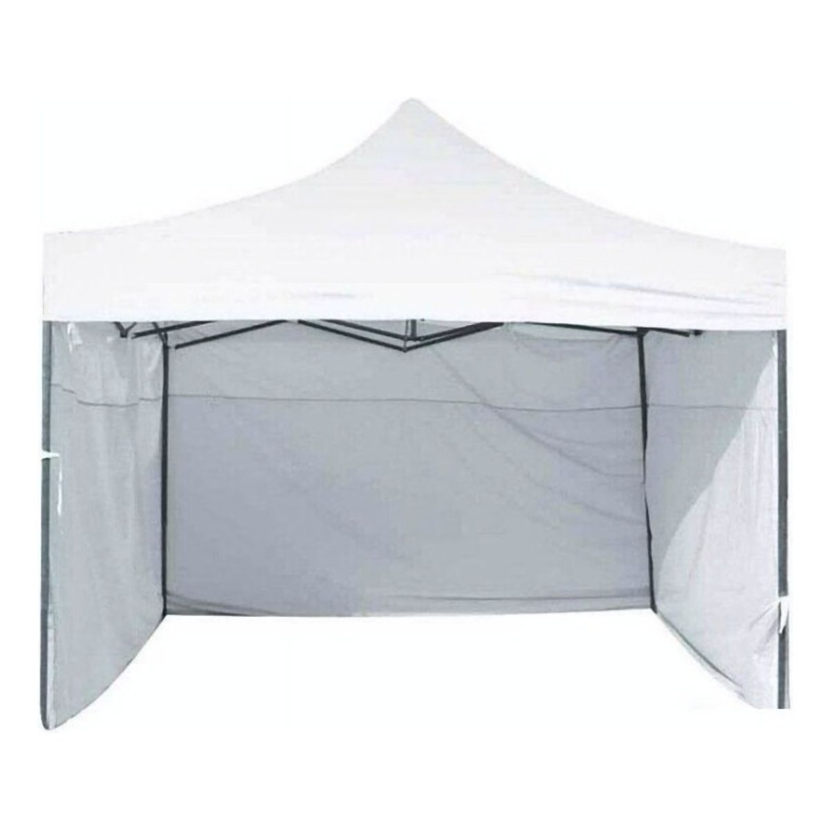 TODODESCUENTO - Toldo Con Pared 3x3mts, Arma Fácil,  , Blanco, Plegable