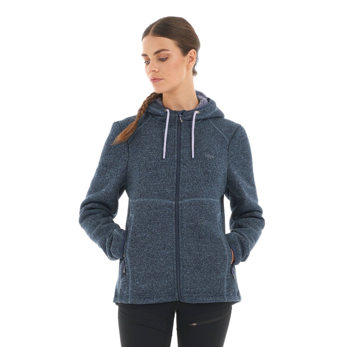 LIPPI - Chaqueta Mujer Sense Blend-Pro Hoody Jacket Melange Blue Lippi