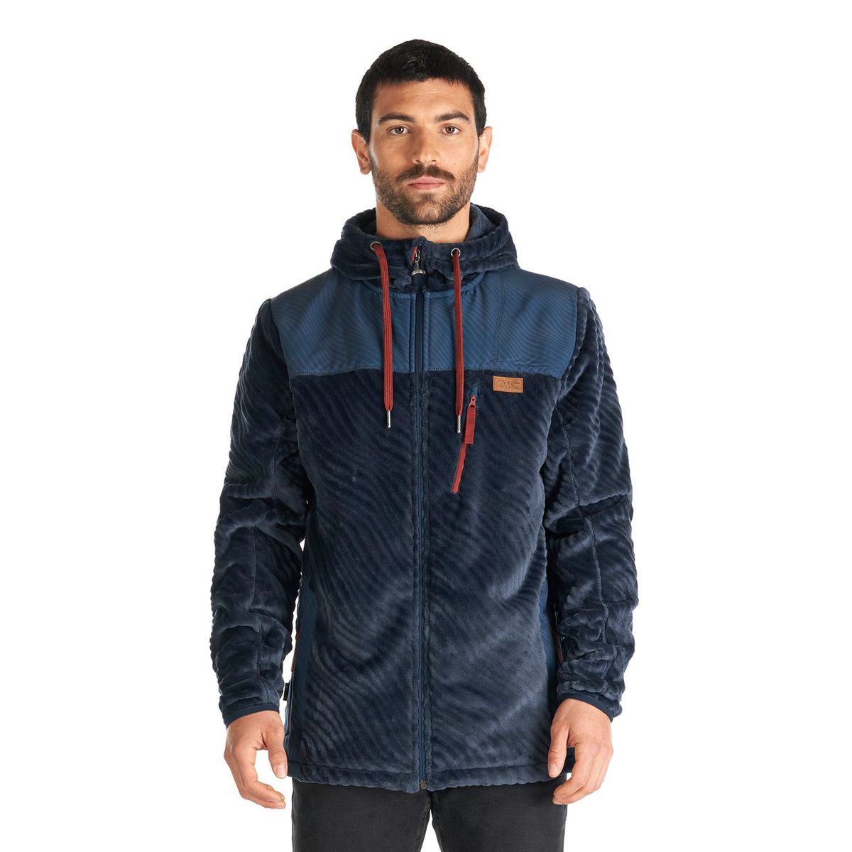 HAKA HONU - Poleron Hombre Polaroid Azul Haka Honu