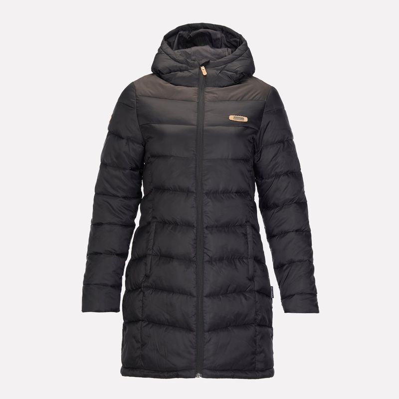 LIPPI - Chaqueta Mujer Long Line Steam-Pro Hoody Jacket Negro Lippi