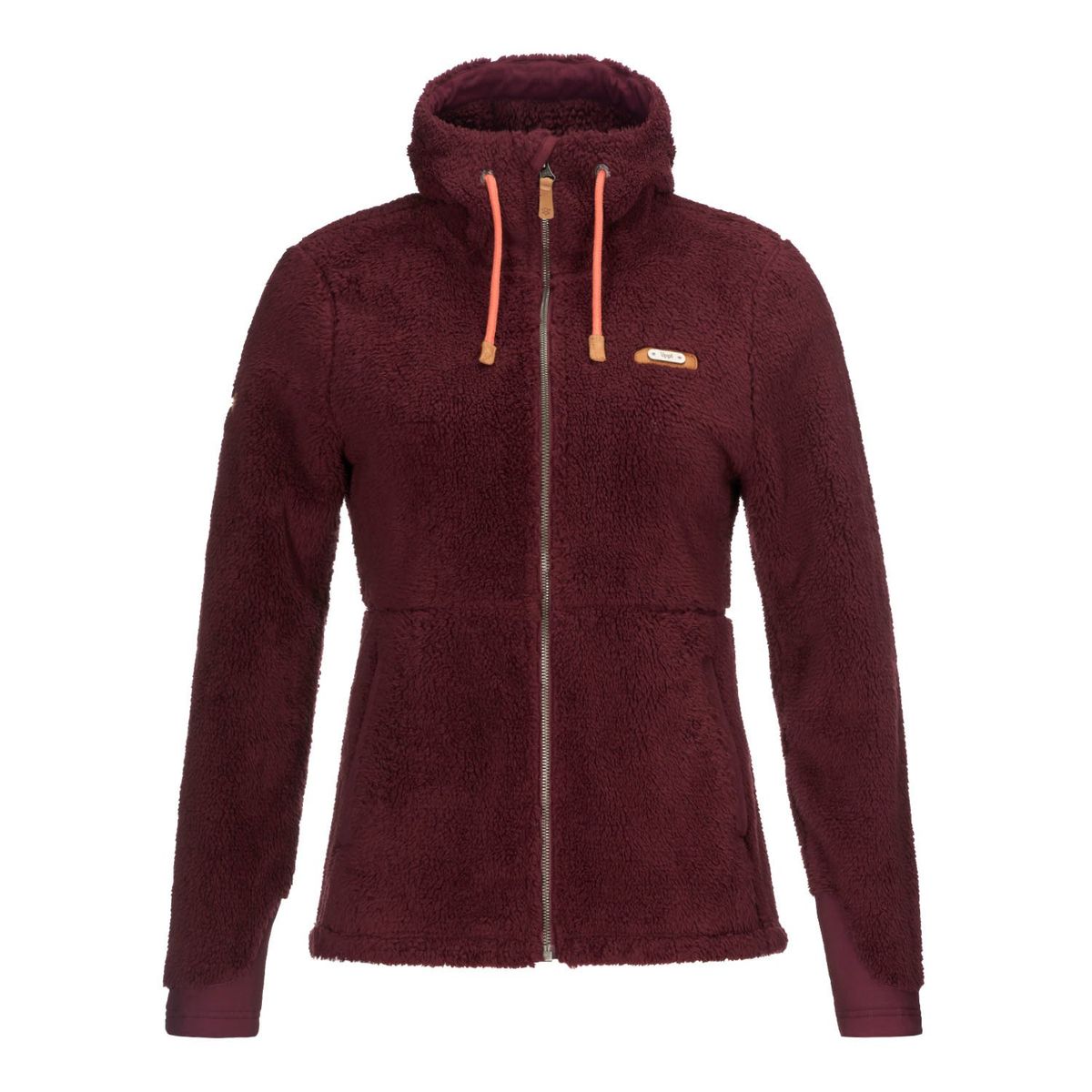 LIPPI - Chaqueta Mujer Bear Shaggy-Pro Hoody Jacket Burdeo Lippi