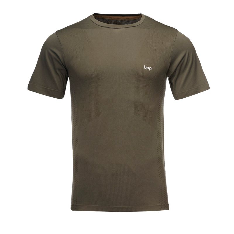 LIPPI - Polera Hombre Challenge Seamless T-Shirt Grafito Lippi