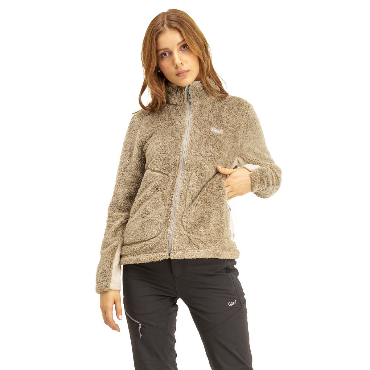LIPPI - Chaqueta Mujer Ferret Shaggy-Pro Jacket Taupe Lippi